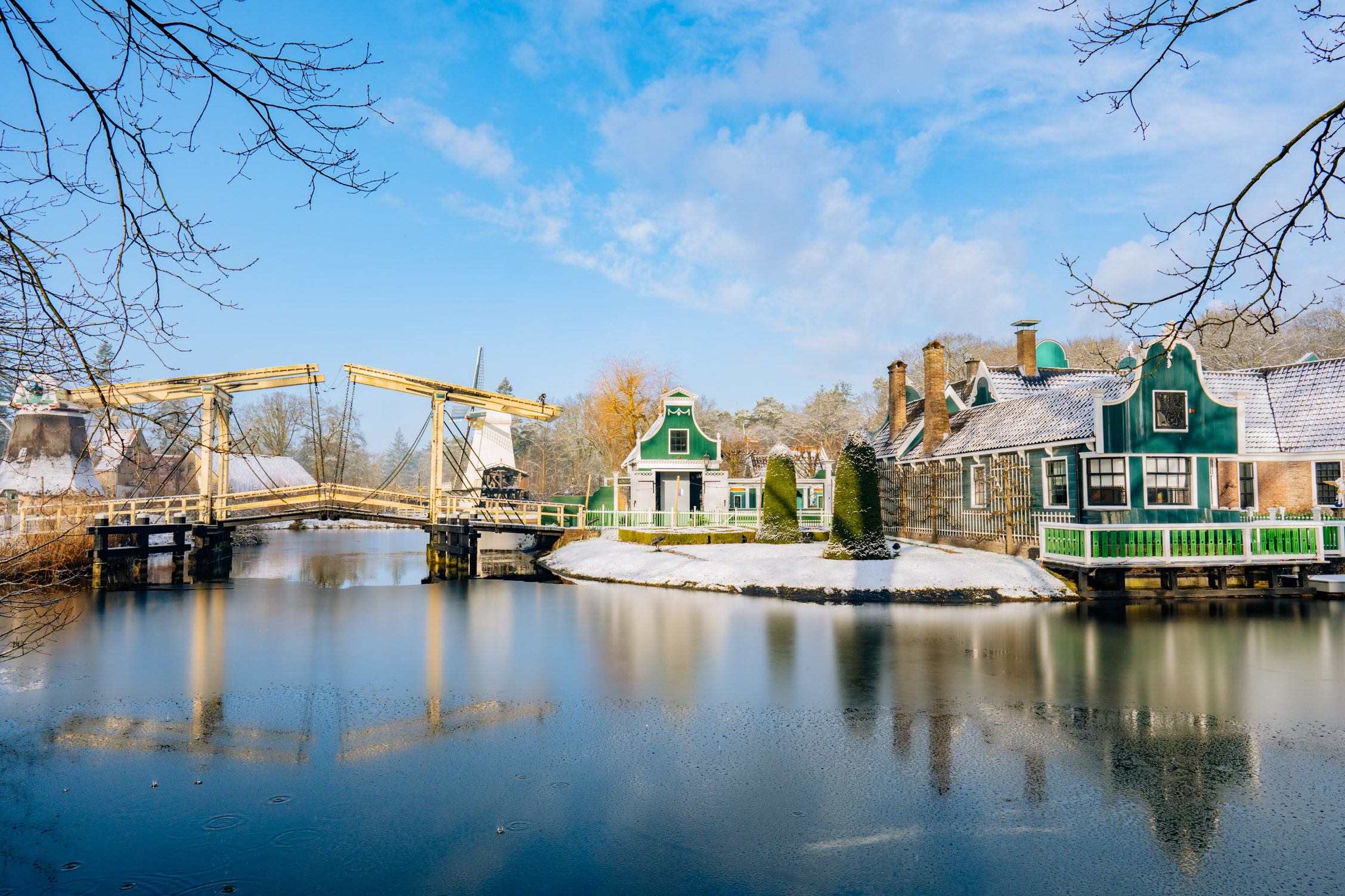 Winter in het Nederlands Openluchtmuseum